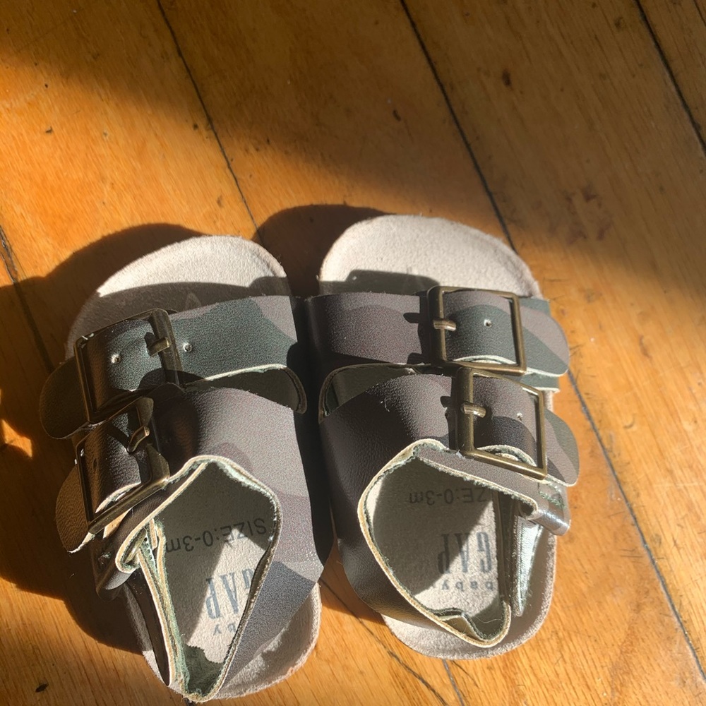 Baby army fatigue sandals